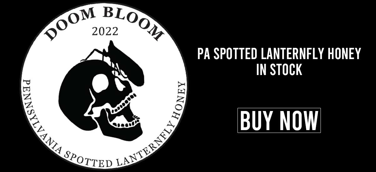 Doom Bloom Spotted Lanternfly Honey is available